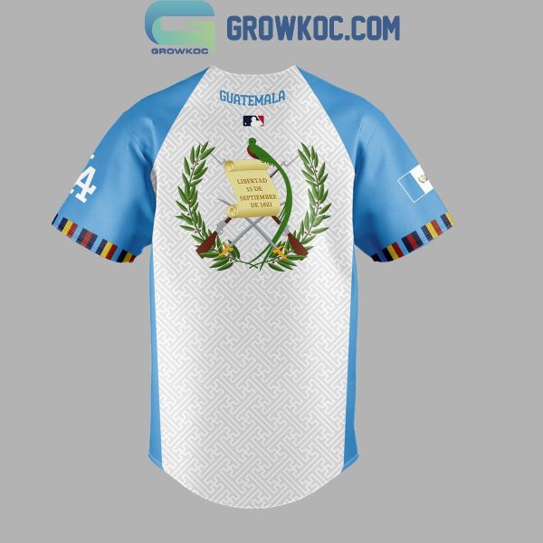 Los Angeles Dodgers Guatemalan Heritage Night 2024 Baseball Jersey