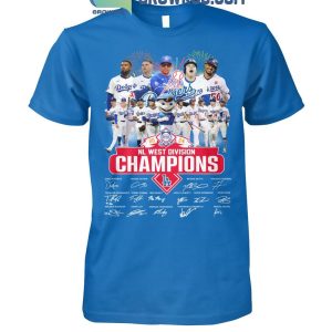 Los Angeles Dodgers NL West Division Champions 2024 Champs Memories T-Shirt