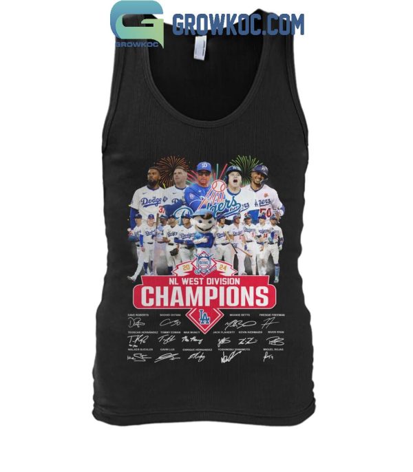 Los Angeles Dodgers NL West Division Champions 2024 Champs Memories T-Shirt