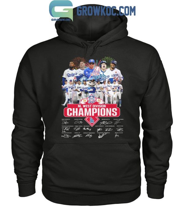 Los Angeles Dodgers NL West Division Champions 2024 Champs Memories T-Shirt