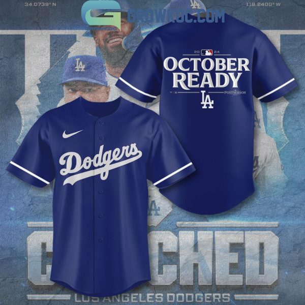 Los Angeles Dodgers October Ready Clinched 2024 Baseball Jersey