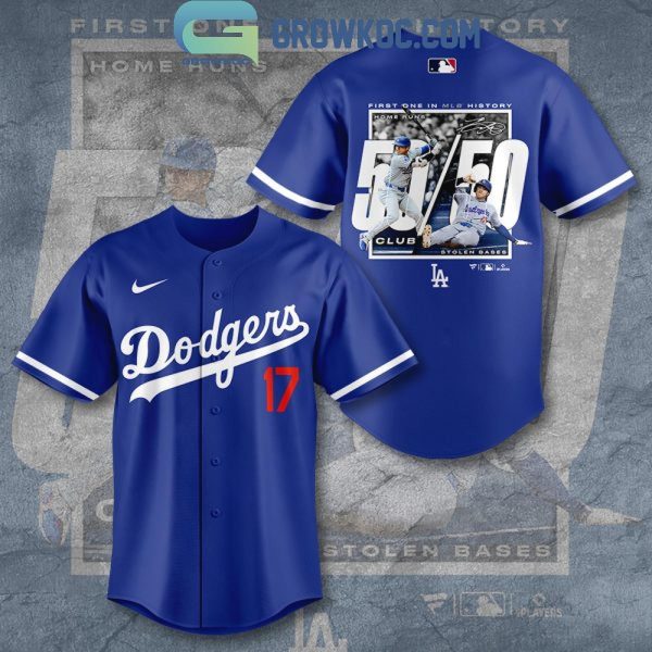 Los Angeles Dodgers Shohei Ohtani 50/50 Club Baseball Jersey