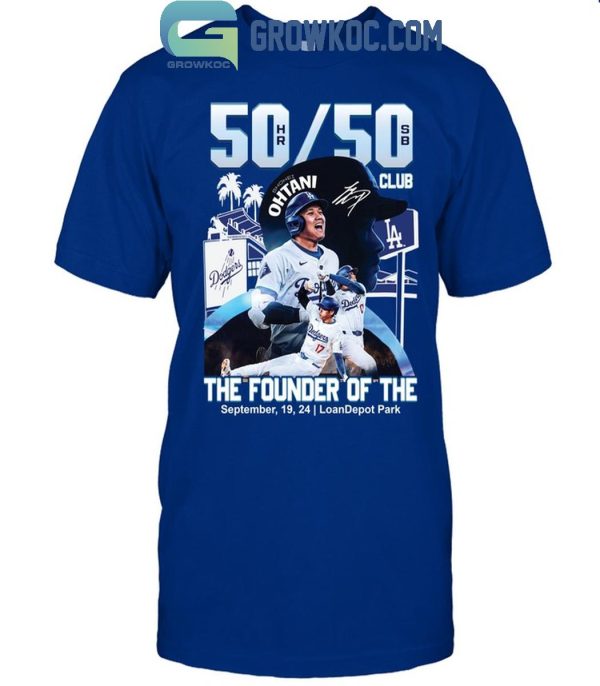 Los Angeles Dodgers Shohei Ohtani The Founder Of The 50_50 Club T-Shirt