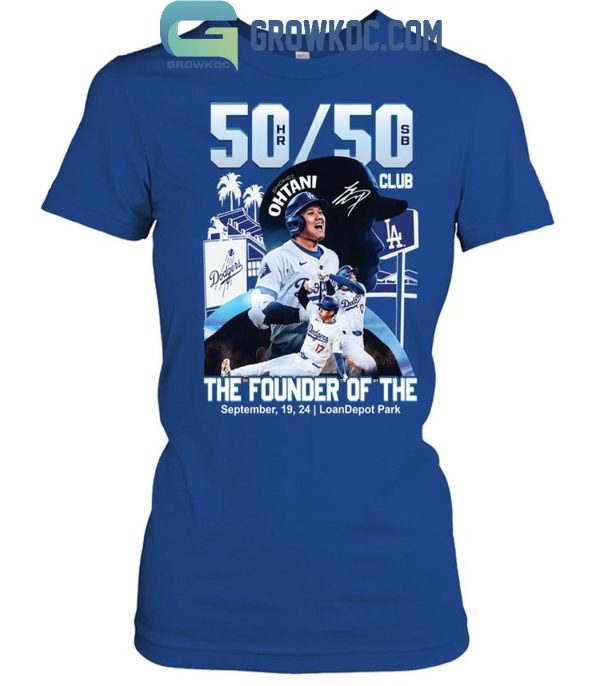 Los Angeles Dodgers Shohei Ohtani The Founder Of The 50_50 Club T-Shirt