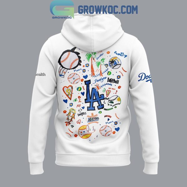 Los Angeles Dodgers UCLA Health Hoodie Childhood Cancer Awareness Hoodie T-Shirt