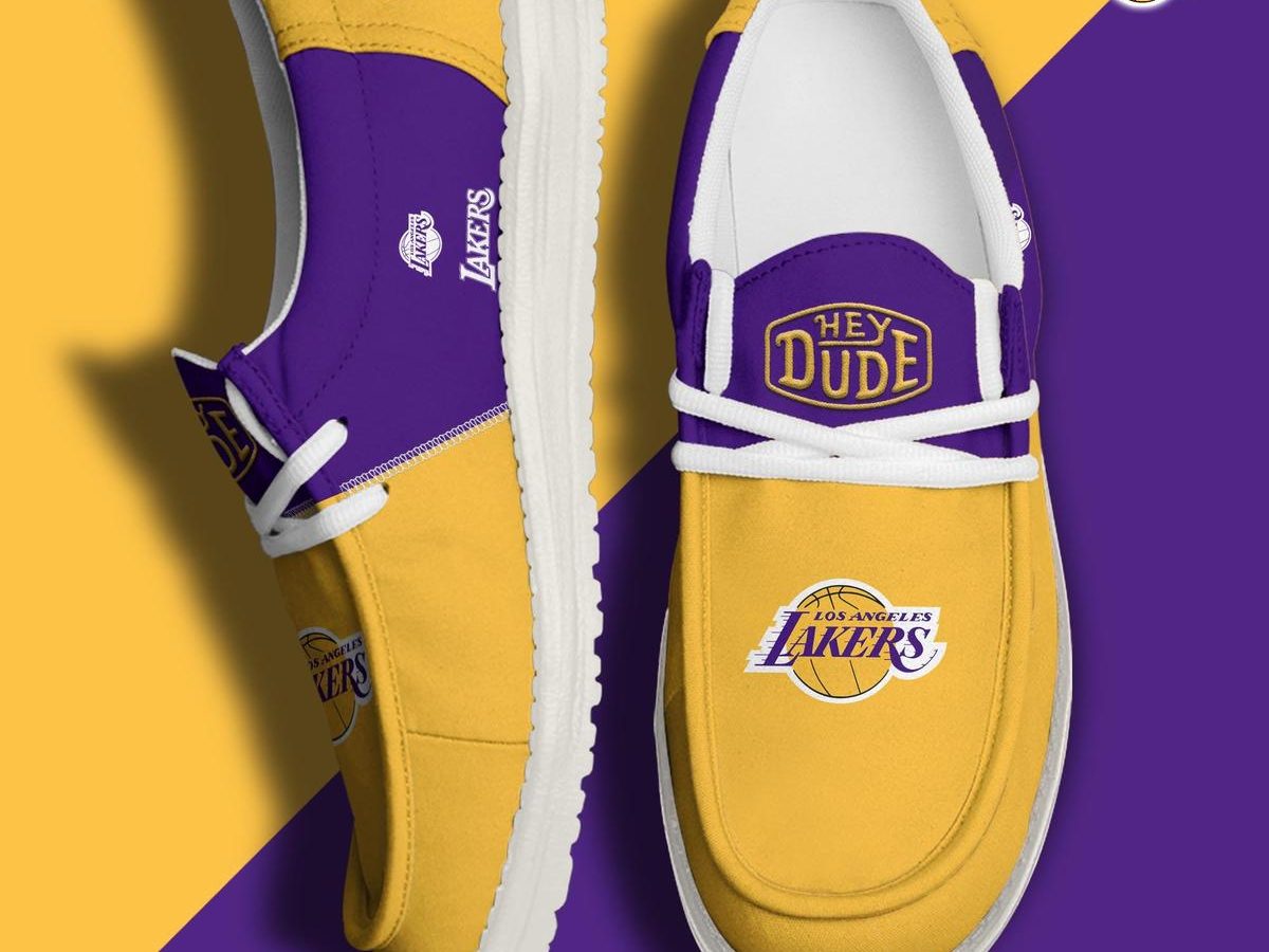 Custom lakers fashion shoes