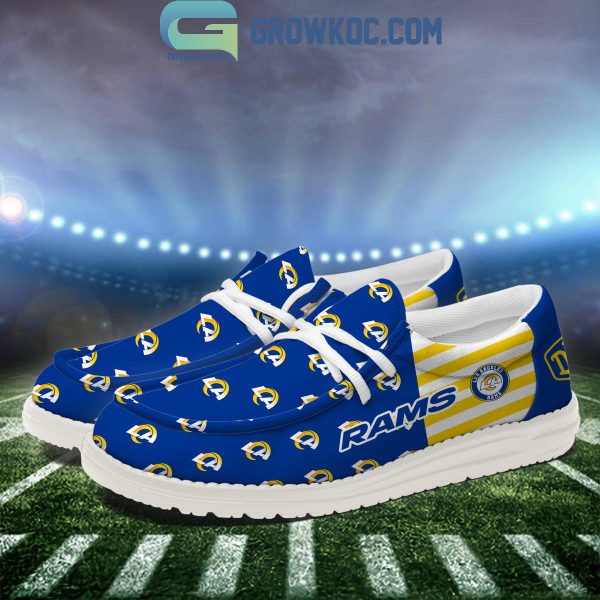 Los Angeles Rams 2024 Version Personalized Hey Dude Shoes