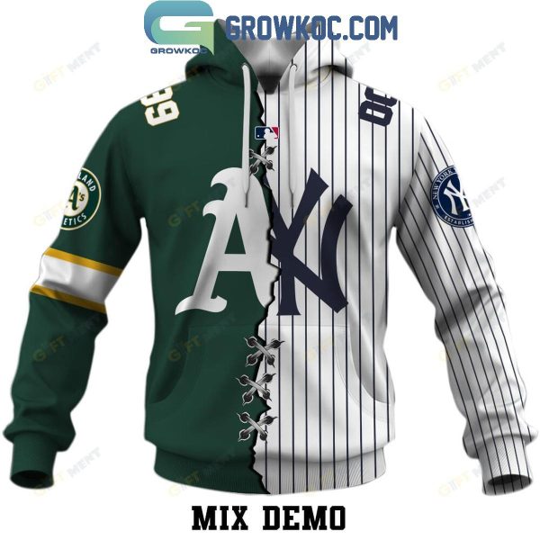 MLB Mix 2 Team Home Jersey Hoodie T Shirt