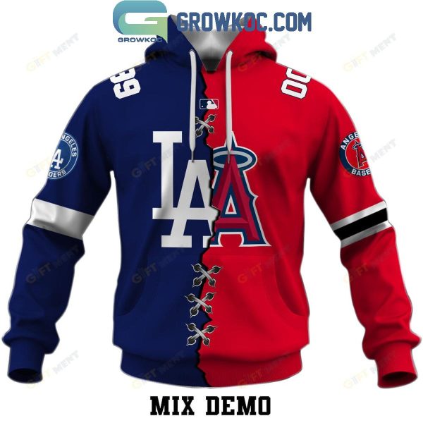 MLB Mix 2 Team Home Jersey Hoodie T Shirt