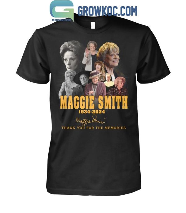 Maggies Smith 1934-2024 Harry Potter Thank You For The Memories T-Shirt