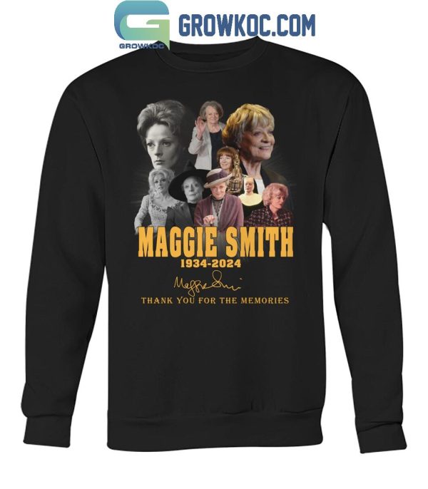 Maggies Smith 1934-2024 Harry Potter Thank You For The Memories T-Shirt