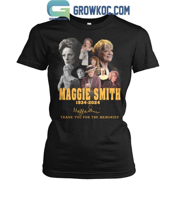 Maggies Smith 1934-2024 Harry Potter Thank You For The Memories T-Shirt