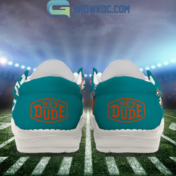 Miami Dolphins 2024 Version Personalized Hey Dude Shoes