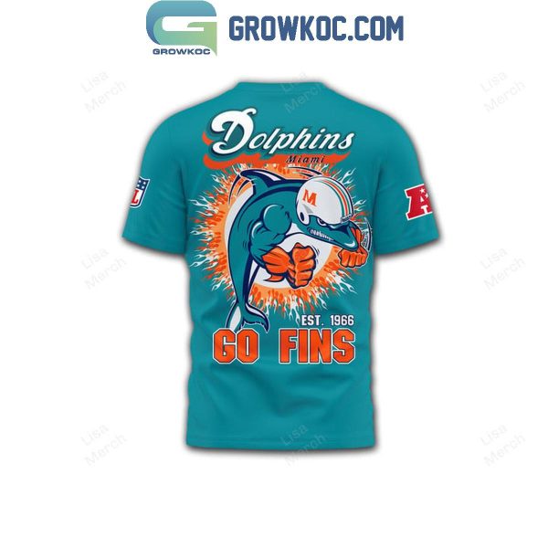 Miami Dolphins Est. 1966 Go Fins Hoodie T-Shirt