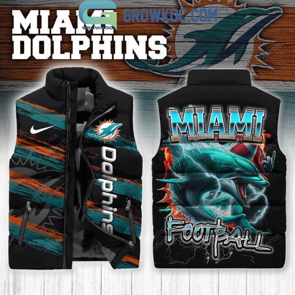 Miami Dolphins Football 2024 Sleeveless Puffer Jacket