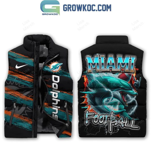 Miami Dolphins Football 2024 Sleeveless Puffer Jacket