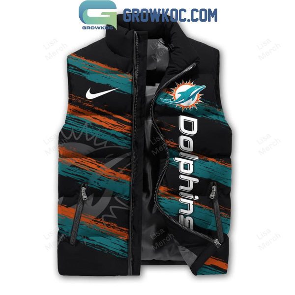 Miami Dolphins Football 2024 Sleeveless Puffer Jacket