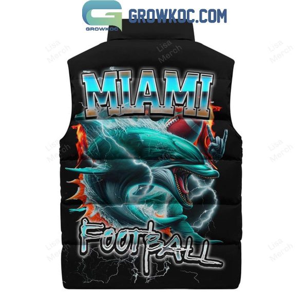 Miami Dolphins Football 2024 Sleeveless Puffer Jacket