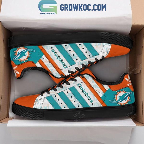 Miami Dolphins Throwback Vintage 2024 Stan Smith Shoes