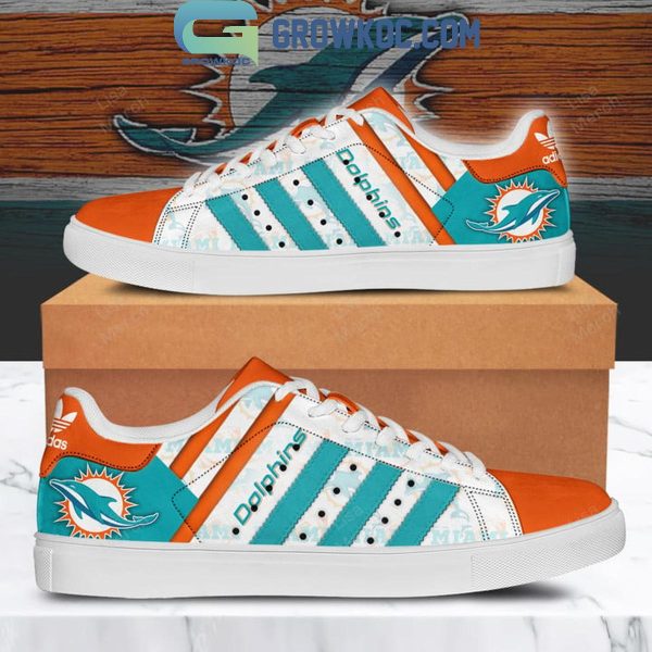 Miami Dolphins Throwback Vintage 2024 Stan Smith Shoes