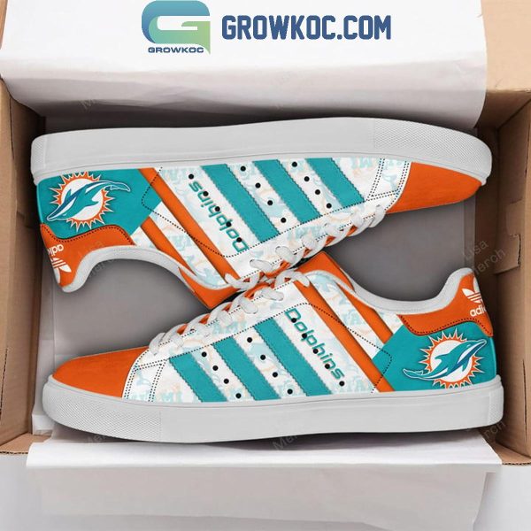 Miami Dolphins Throwback Vintage 2024 Stan Smith Shoes