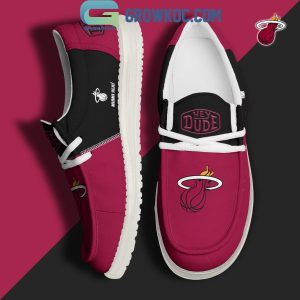 Miami Heat 2024 Personalized Hey Dude Shoes