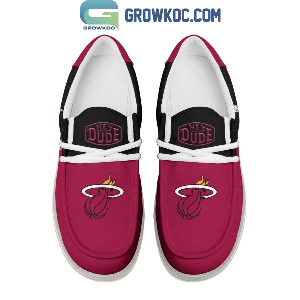 Miami Heat 2024 Personalized Hey Dude Shoes