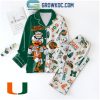 Miami Hurricanes Let’s Go Canes The U 2024 Polyester Pajamas Set