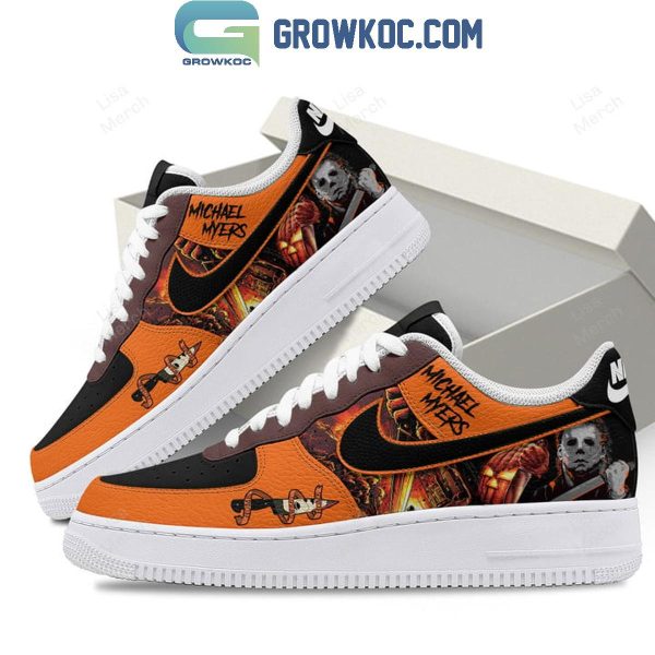 Michael Myers Halloween 2024 Spooky Time Air Force 1 Shoes