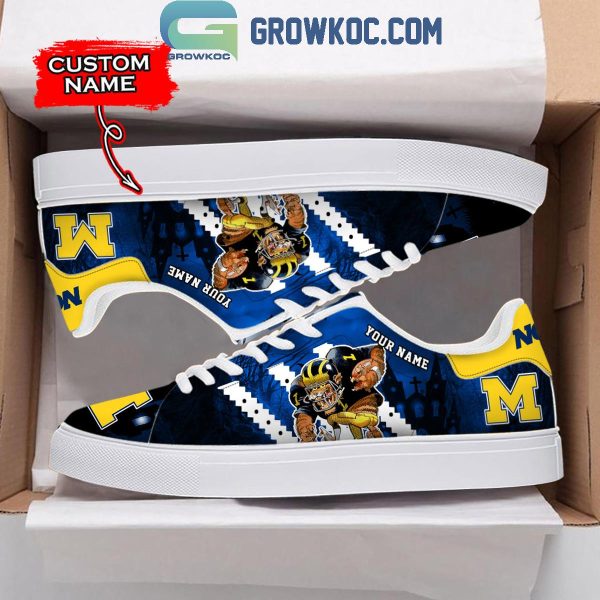 Michigan Wolverines The M Football Team Personalized Stan Smith Shoes