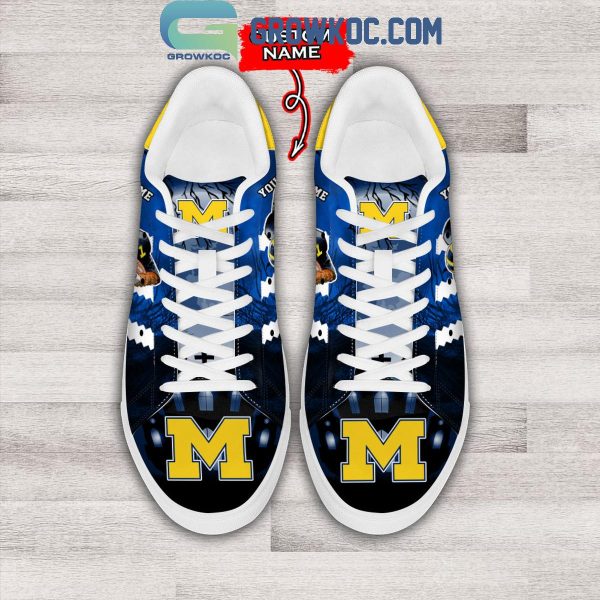 Michigan Wolverines The M Football Team Personalized Stan Smith Shoes