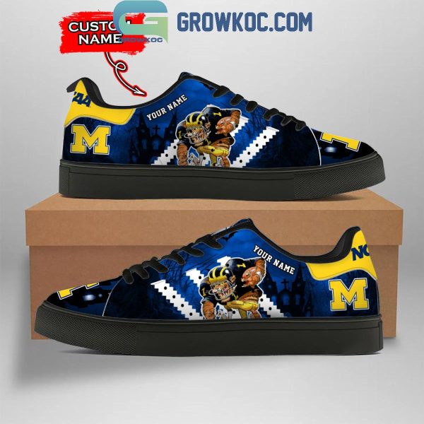 Michigan Wolverines The M Football Team Personalized Stan Smith Shoes