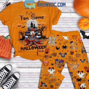 Mickey Mouse It’s Time For Some Halloween Fun Fleece Pajamas Set