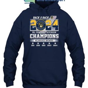 Milwaukee Brewers 2024 National League Central Division Champs Back To Back 2024 T-Shirt