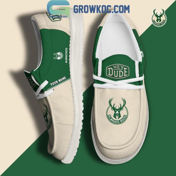 Milwaukee Bucks 2024 Personalized Hey Dude Shoes