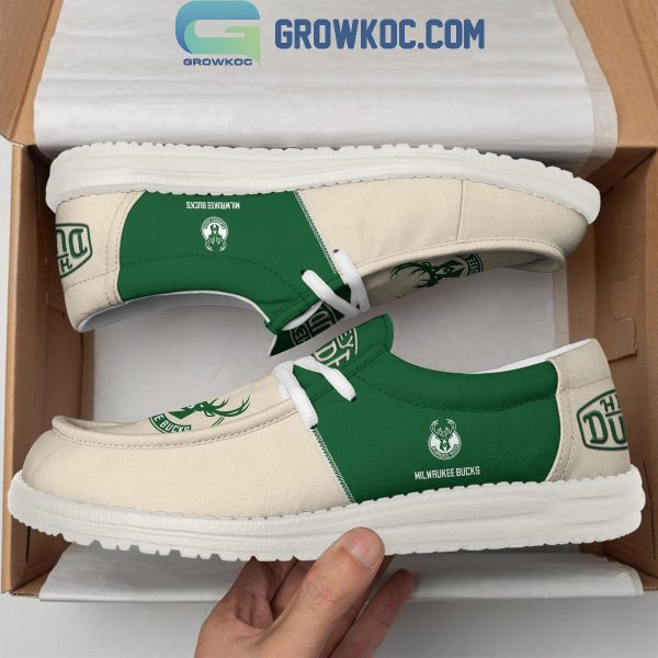 Milwaukee Bucks 2024 Personalized Hey Dude Shoes