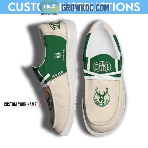 Milwaukee Bucks 2024 Personalized Hey Dude Shoes