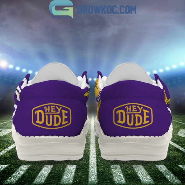 Minnesota Vikings 2024 Version Personalized Hey Dude Shoes