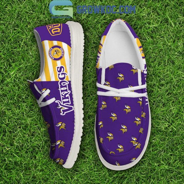 Minnesota Vikings 2024 Version Personalized Hey Dude Shoes