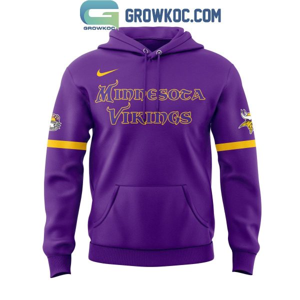 Minnesota Vikings Celebrating 50th Anniversary Hello Kitty Purple Hoodie T-Shirt