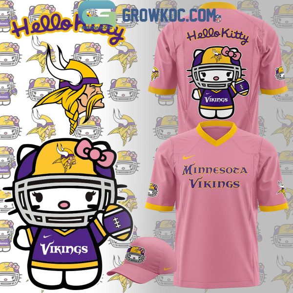 Minnesota Vikings Hello Kitty Pink Dream Football Jersey