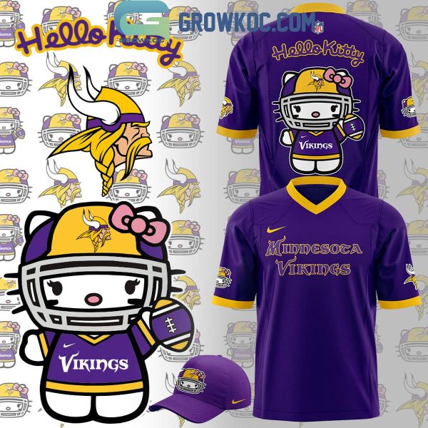 Minnesota Vikings Hello Kitty Purple Heart Football Jersey