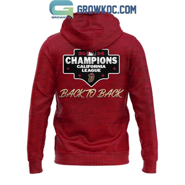 Modesto Nuts California League Champions 2024 Back To Back Hoodie T-Shirt