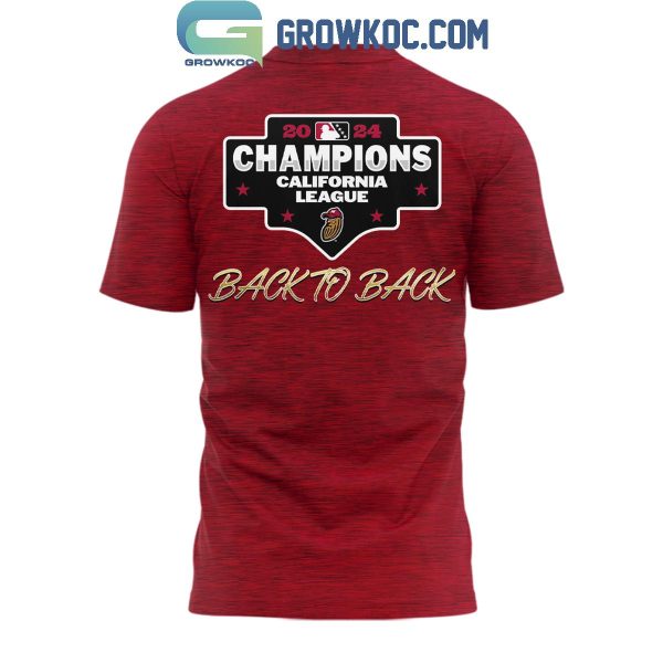 Modesto Nuts California League Champions 2024 Back To Back Hoodie T-Shirt