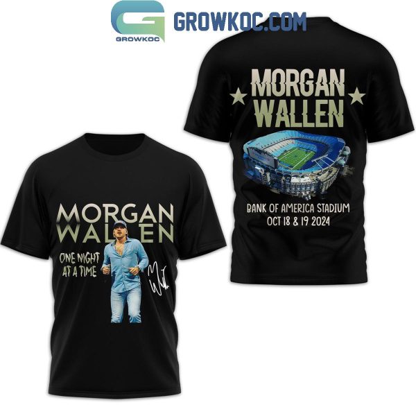 Morgan Wallen One Night At A Time 2024 Tour Bank Of America Stadium Hoodie T-Shirt