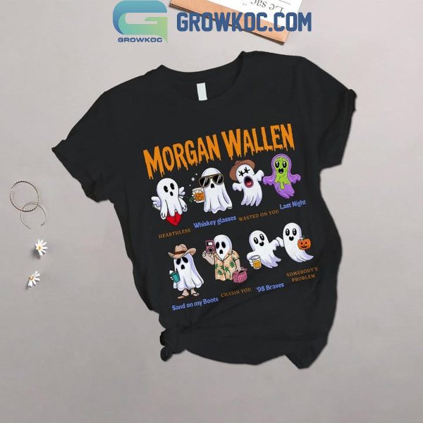 Morgan Wallen Wasted On You Halloween Fleece Pajamas Set