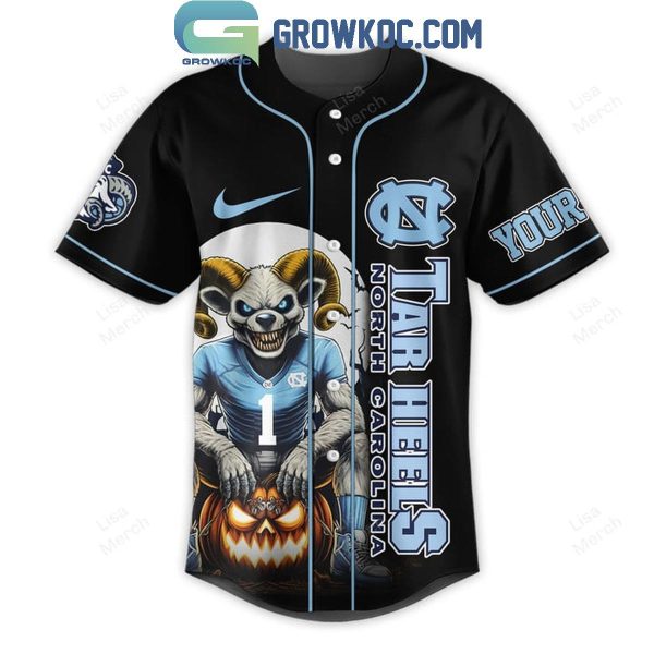 NC Tar Heels Halloween Fear The Foot Football 2024 Personalized Baseball Jersey