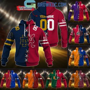 NCAA Mix 2 Team Home Jersey Hoodie T Shirt