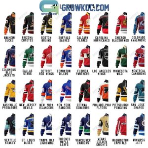 NHL Mix 2 Team Home Jersey Hoodie T Shirt