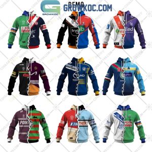 NRL Mix 2 Team Home Jersey Hoodie T Shirt